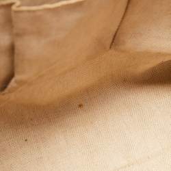 Pre Owned Gucci Red/Beige GG Canvas and Leather Medium Supreme Web Dressage Tote