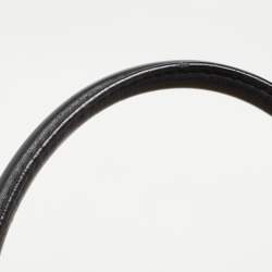 Pre Owned Gucci Black/Beige Diamond Canvas and Leather Medium Sukey Tote