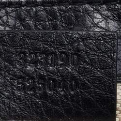 Pre Owned Gucci Black Leather Soho Flap Chain Crossbody Bag