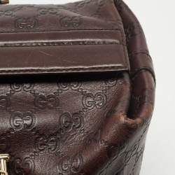 Pre Owned Gucci Brown Guccissima Leather Doctor Bag