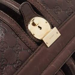 Pre Owned Gucci Brown Guccissima Leather Doctor Bag