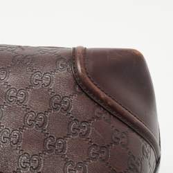 Pre Owned Gucci Brown Guccissima Leather Doctor Bag
