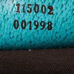 Pre Owned Gucci Beige/Green GG Canvas and Leather Hobo