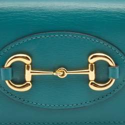 Gucci Green Leather Limited Edition Horsebit 1955 Compact Wallet 