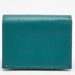 Gucci Green Leather Limited Edition Horsebit 1955 Compact Wallet 