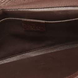 Pre Owned Gucci Cacao Ostrich 1973 Clutch