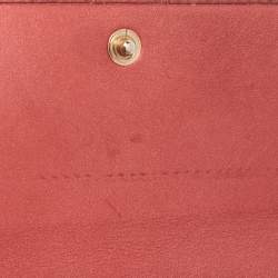 Gucci Red Guccisima Leather Lovely Heart Continental Wallet