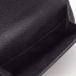 Gucci Black Leather Ophidia French Flap Wallet