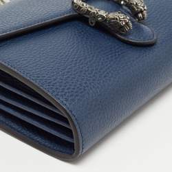 Gucci Navy Blue Leather Mini Dionysus Chain Bag