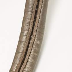 Pre Owned Gucci Beige/Metallic GG Canvas Techno Horsebit Hobo Bag