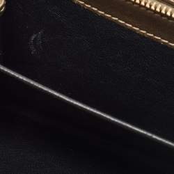 Gucci Beige GG Canvas and Leather Logo Flap Wallet