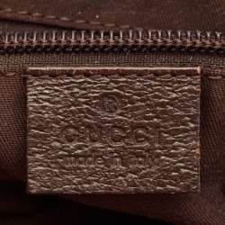 Pre Owned Gucci Beige/Brown GG Canvas Web Handle Vertical Tote