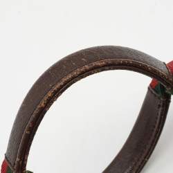 Pre Owned Gucci Beige/Brown GG Canvas Web Handle Vertical Tote