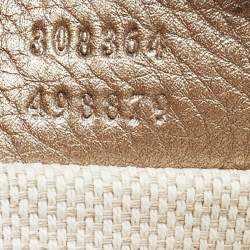 Pre Owned Gucci Gold Leather Small Soho Disco Crossbody Bag