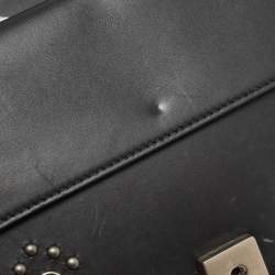 Pre Owned Gucci Black Leather Small Embellished Dionysus Shoulder Bag