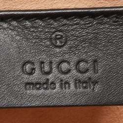 Pre Owned Gucci Black Leather Small Embellished Dionysus Shoulder Bag