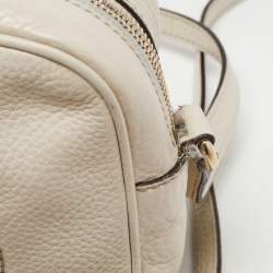 Gucci Off White Leather Small Soho Disco Shoulder Bag