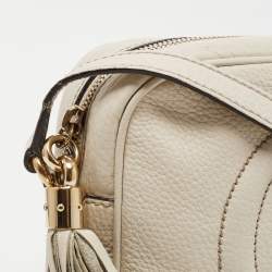 Gucci Off White Leather Small Soho Disco Shoulder Bag