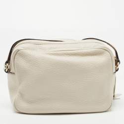Gucci Off White Leather Small Soho Disco Shoulder Bag