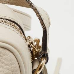 Gucci Off White Leather Small Soho Disco Shoulder Bag