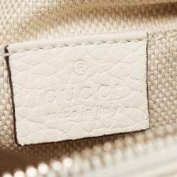 Gucci Off White Leather Small Soho Disco Shoulder Bag