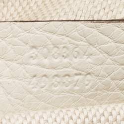 Gucci Off White Leather Small Soho Disco Shoulder Bag