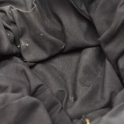 Pre Owned Gucci Black GG Canvas and Leather Jockey Tote