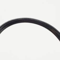 Pre Owned Gucci Black GG Canvas and Patent Leather Small Abbey Boston Bag