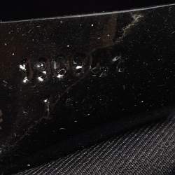 Pre Owned Gucci Black GG Canvas and Patent Leather Small Abbey Boston Bag