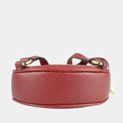 Pre Owned Gucci Red GG Supreme Canvas and Leather Floral Ophidia Backpack