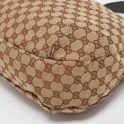 Pre Owned Gucci Beige GG Canvas Ladies Web Hobo