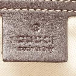 Pre Owned Gucci Brown/Beige GG Canvas and Leather Medium Mayfair Web Tote