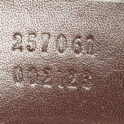 Pre Owned Gucci Brown/Beige GG Canvas and Leather Medium Mayfair Web Tote