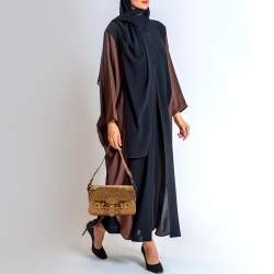 Pre Owned Gucci Gold Embossed Leather Pelham Runway Flap Bag