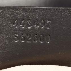 Pre Owned Gucci Black Matelassé Leather Small GG Marmont Shoulder Bag