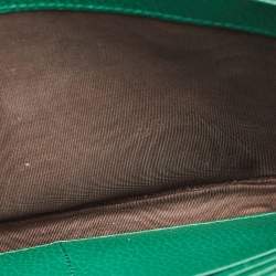 Pre Owned Gucci Green Leather Mini Dionysus Wallet on Chain