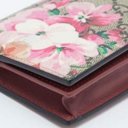 Gucci Multicolor GG Supreme Blooms Canvas Card Case