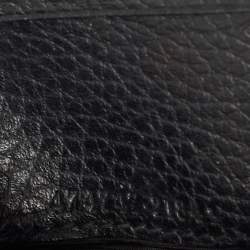 Gucci Black Leather GG Marmont Zip Bifold Wallet