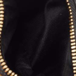 Gucci Black Leather GG Marmont Zip Bifold Wallet