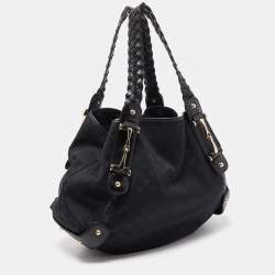 Pre Owned Gucci Black GG Canvas Pelham Shoulder Bag
