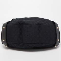 Pre Owned Gucci Black GG Canvas Pelham Shoulder Bag