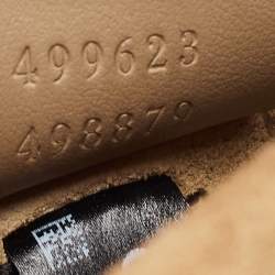 Pre Owned Gucci Beige GG Supreme Canvas and Suede Small Dionysus Shoulder Bag