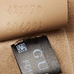 Pre Owned Gucci Beige GG Supreme and Suede Mini Dionysus Shoulder Bag