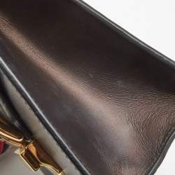 Pre Owned Gucci Black Leather Mini Sylvie Top Handle Bag