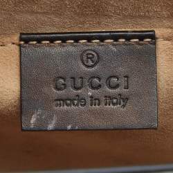 Pre Owned Gucci Black Leather Mini Sylvie Top Handle Bag