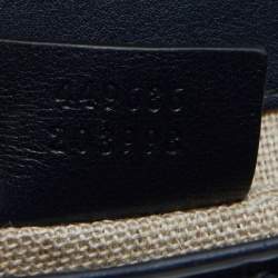 مملوكة مسبقًا Gucci Navy Blue Microguccissima Leather Mini Emily Chain Bag