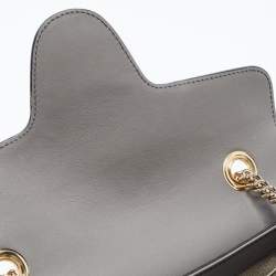 Pre Owned Gucci Grey Microguccissima Leather Medium Emily Shoulder Bag