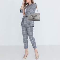Pre Owned Gucci Grey Microguccissima Leather Medium Emily Shoulder Bag