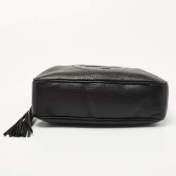 Pre Owned Gucci Black Leather Medium Soho Chain Shoulder Bag