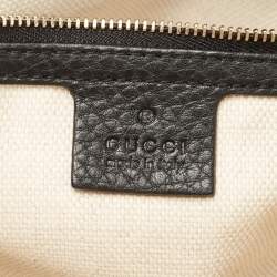Pre Owned Gucci Black Leather Medium Soho Chain Shoulder Bag